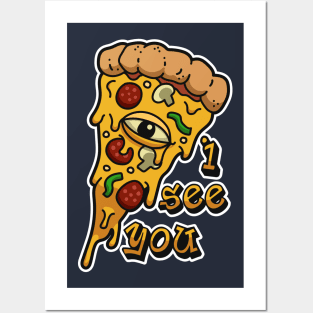 The All Seeing Pizza Posters and Art